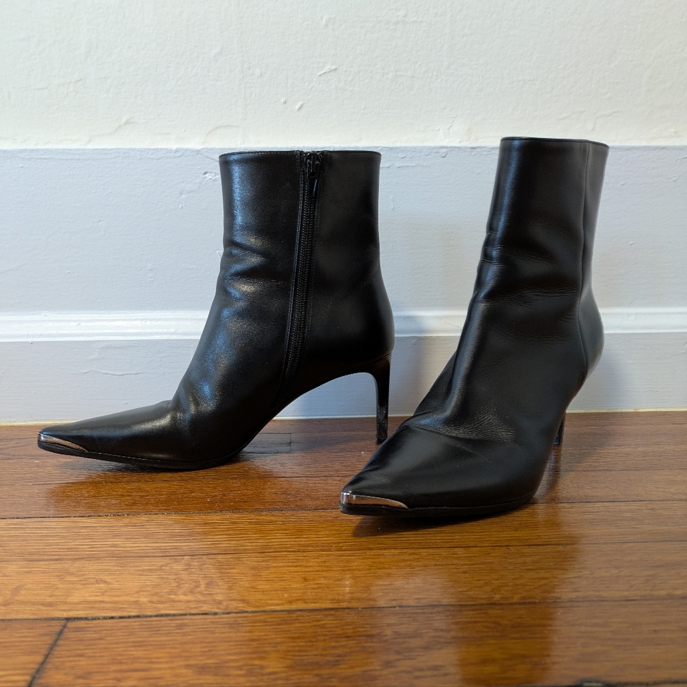 Celine black boots sz 38